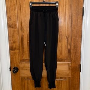 high waisted black joggers (urban outfitters)